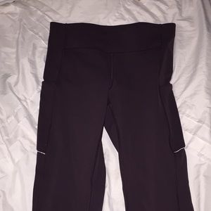 Maroon workout leggings